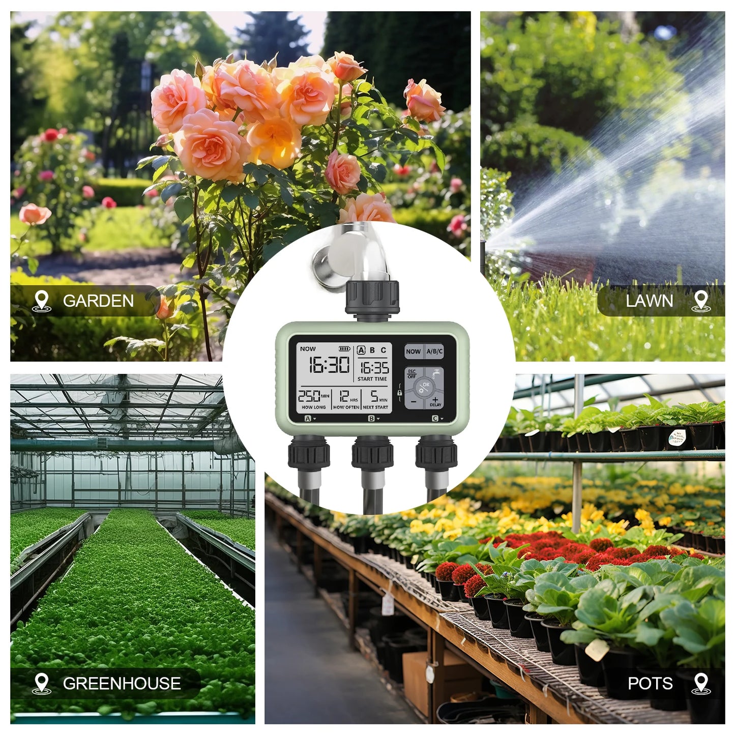 AquaSmart™ Pro – Trippelzons vattentimer