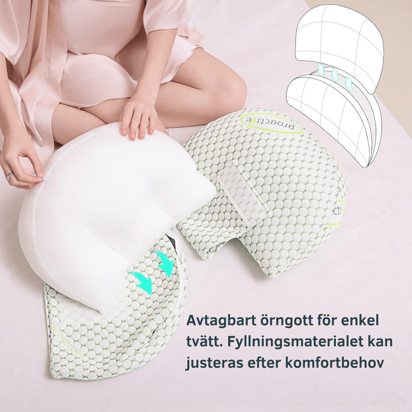 Gravidkudde – Följsamt stöd vid sidoläge