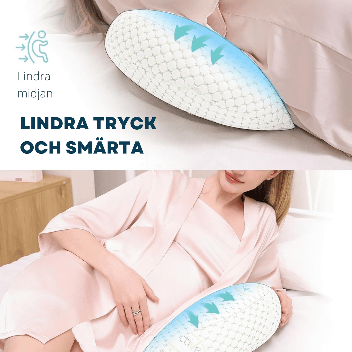 Gravidkudde – Följsamt stöd vid sidoläge