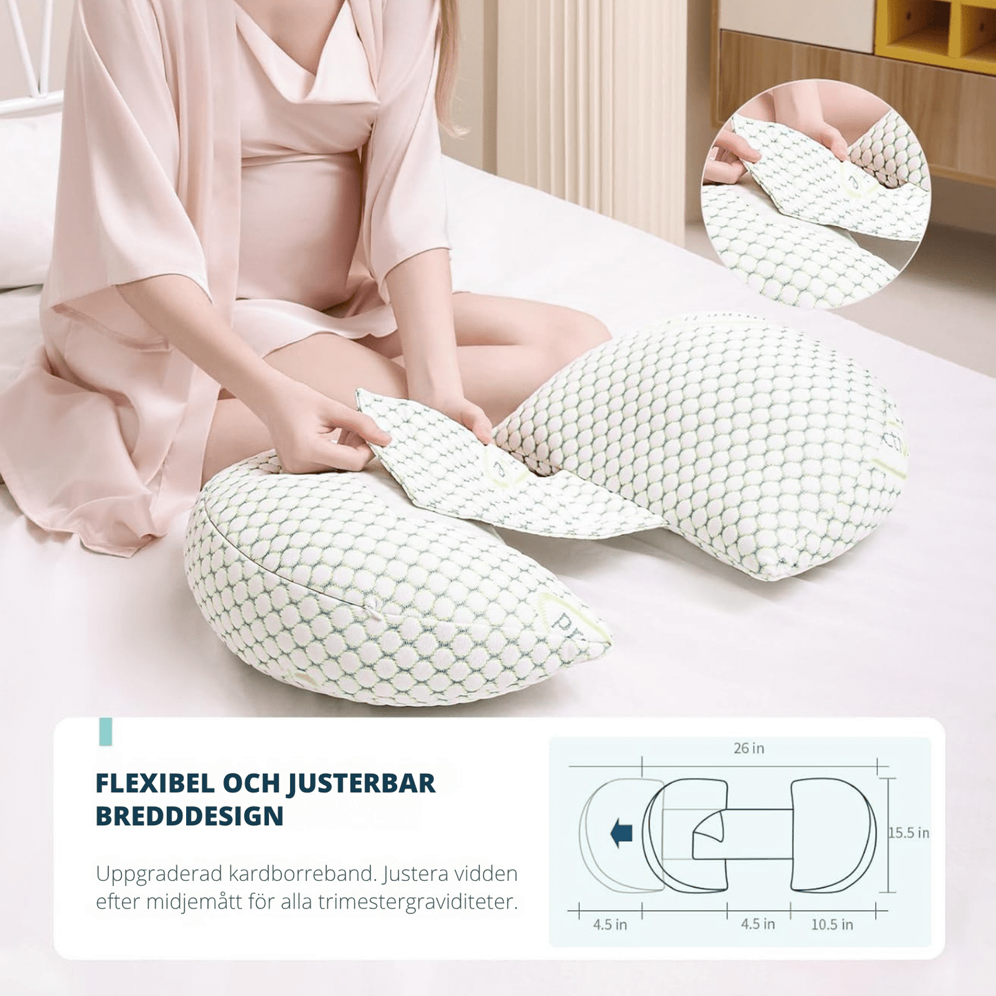 Gravidkudde – Följsamt stöd vid sidoläge