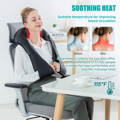 Shiatsu Massagedyna – Djupt lugn för nacke & rygg