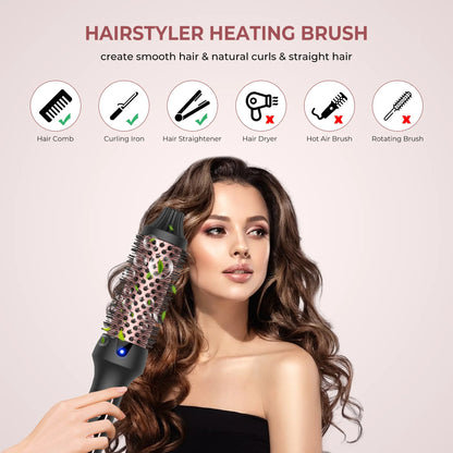 Hairstyler Värmeborste – Lockar & plattar i ett svep