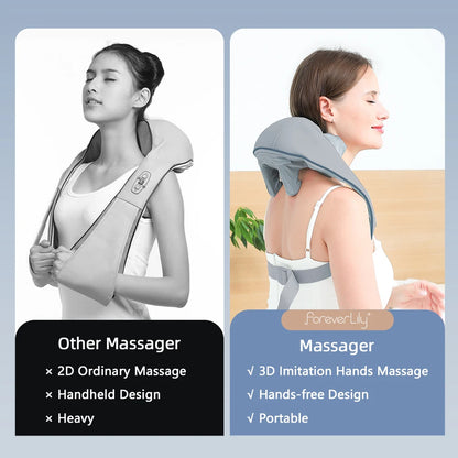 Nack- och axelmassagerare – Kraftfull och tyst