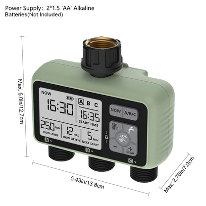 AquaSmart™ Pro – Trippelzons vattentimer