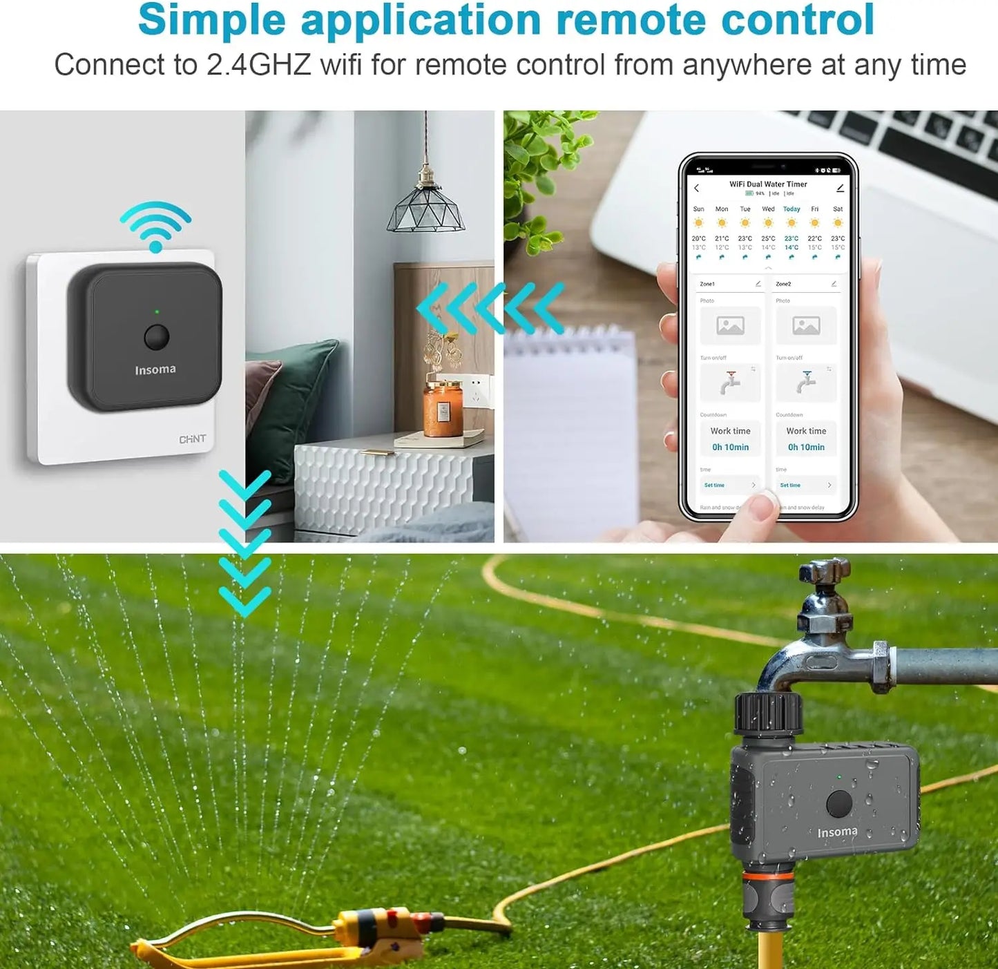 Smart vatten timer – Automatisk trädgårdsskötsel med app