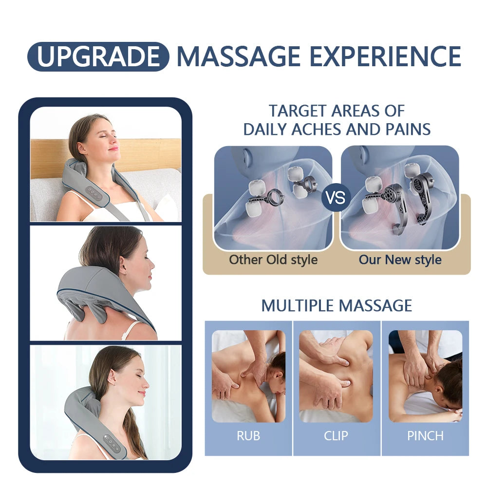 Nack- och axelmassagerare – Kraftfull och tyst